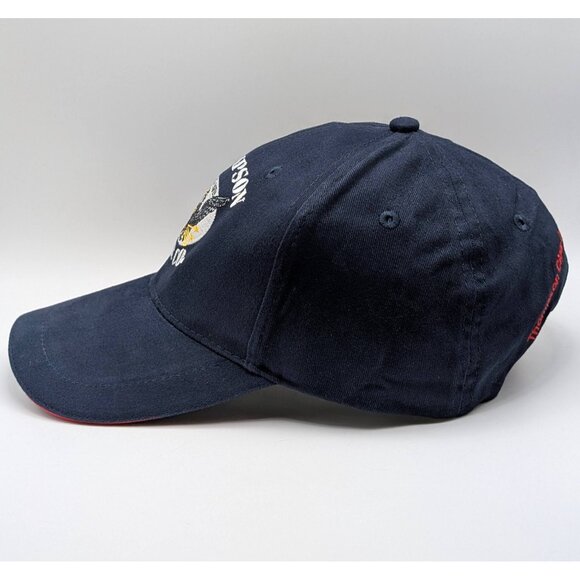 Thompson Cigar Co. Hat Cap Adjustable Strap Back Navy Blue Red Est 1915 Tampa FL - Picture 3 of 5